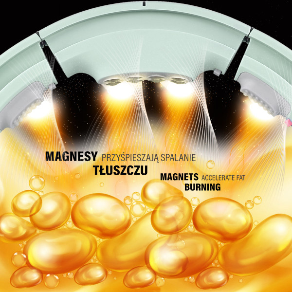 HHM13 HULA-HOOP-REIFEN GREEN MIT MAGNETEN UND ZÄHLER HMS + SLIMMING-GURT BR163 RED