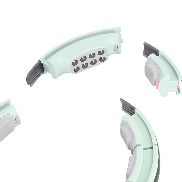 HHM13 HULA-HOOP-REIFEN GREEN MIT MAGNETEN UND ZÄHLER HMS + SLIMMING-GURT BR163 RED