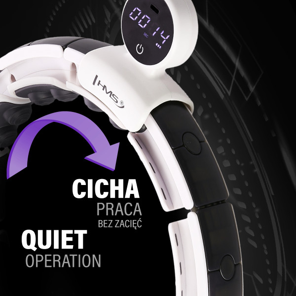 HHM16 HULA-HOOP-REIFEN PINK MIT MAGNETEN UND ZÄHLER HMS + SLIMMING-GURT BR163 BLACK