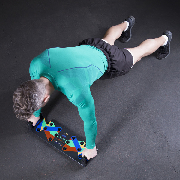 MULTIFUNKTIONALES LIEGESTÜTZBRETT SCHWARZ HMS