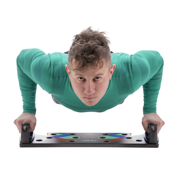 MULTIFUNKTIONALES LIEGESTÜTZBRETT SCHWARZ HMS