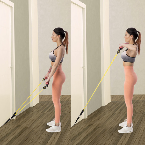 SET MIT DER PILATES-STANGE HMS