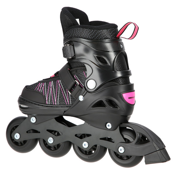 A 2-IN-1 BLACK/PINK GRÖßE S (31-34) INLINER MIT DER AUSTAUSCHBAREN EISHOCKEY-KUFE NILS EXTREME
