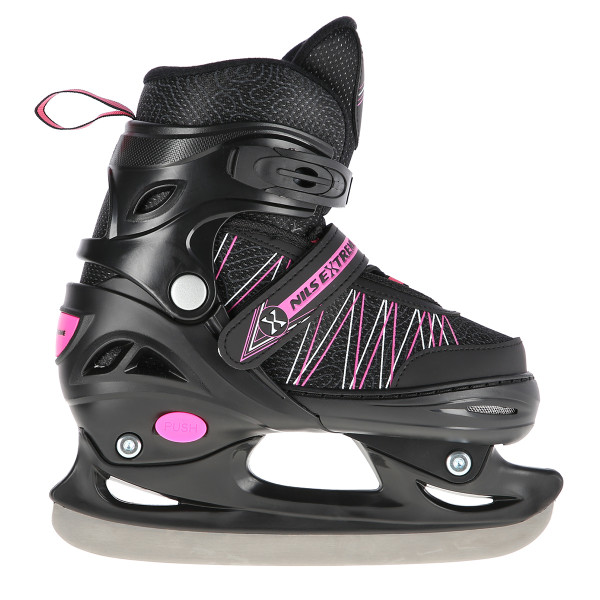 A 2-IN-1 BLACK/PINK GRÖßE S (31-34) INLINER MIT DER AUSTAUSCHBAREN EISHOCKEY-KUFE NILS EXTREME