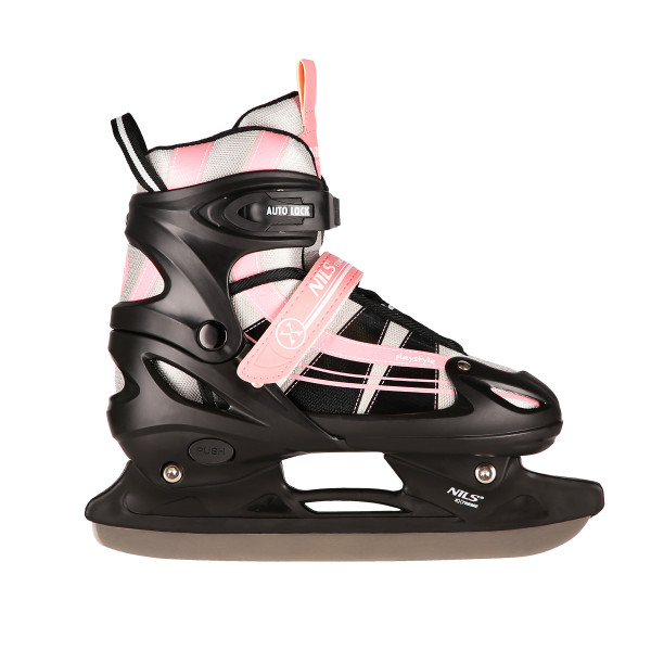 2-IN-1 ROSA-WEIß GRÖßE S(31-34) INLINER MIT DER AUSTAUSCHBAREN HOCKEY-KUFE NILS EXTREME