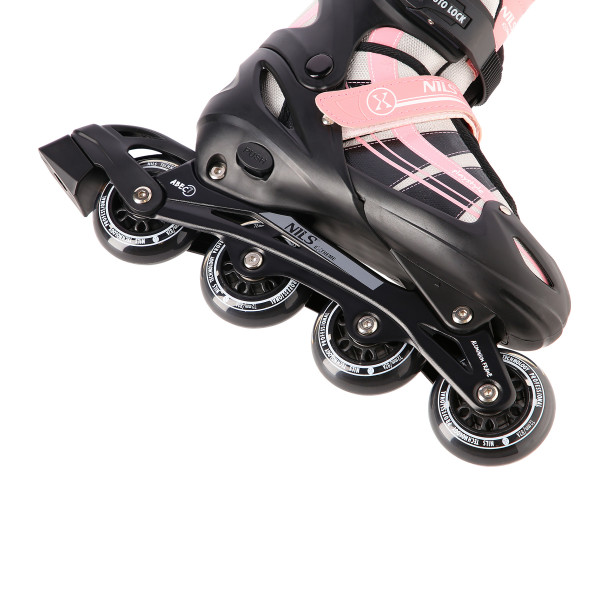 2-IN-1 ROSA-WEIß GRÖßE S(31-34) INLINER MIT DER AUSTAUSCHBAREN HOCKEY-KUFE NILS EXTREME