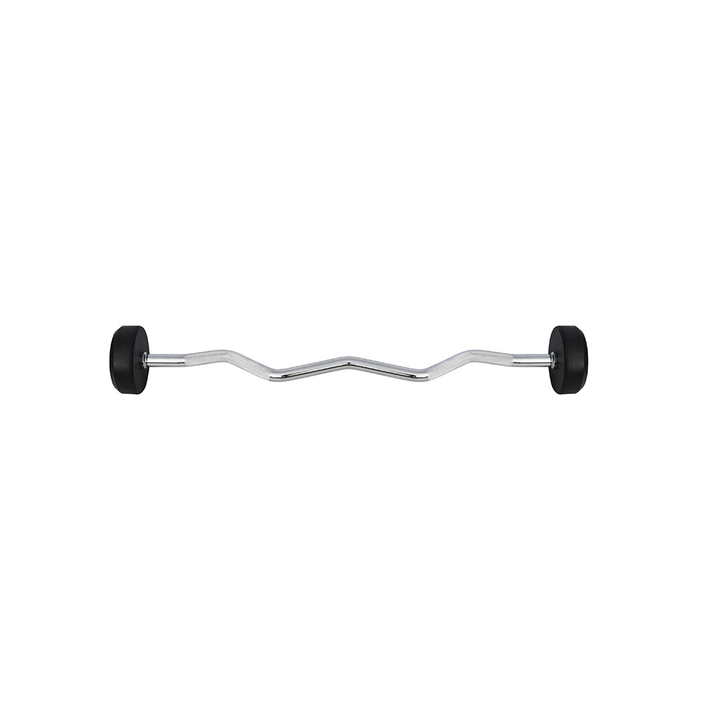 CURLHANTEL CURLSTANGE MIT FESTEM GEWICHT UND GUMMIBESCHICHTUNG 20 KG HMS