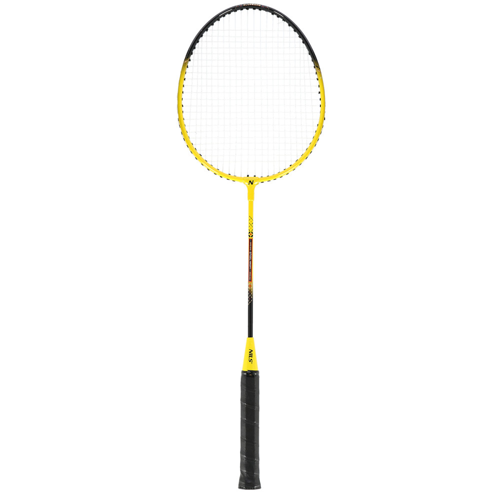 ALUMINIUM SET MIT BADMINTONSCHLÄGERN 2 SCHLÄGER + 3 FEDERBÄLLE + NETZ 600x60cm + SCHUTZHÜLLE NILS