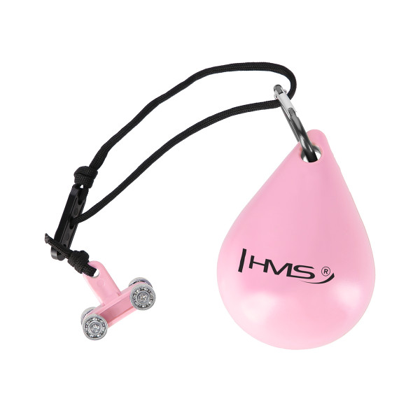 PLUS SIZE HULA-HOOP-REIFEN LIGHT PINK MIT MASSAGEPUNKTEN UND SCHWERKRAFTBALL HMS