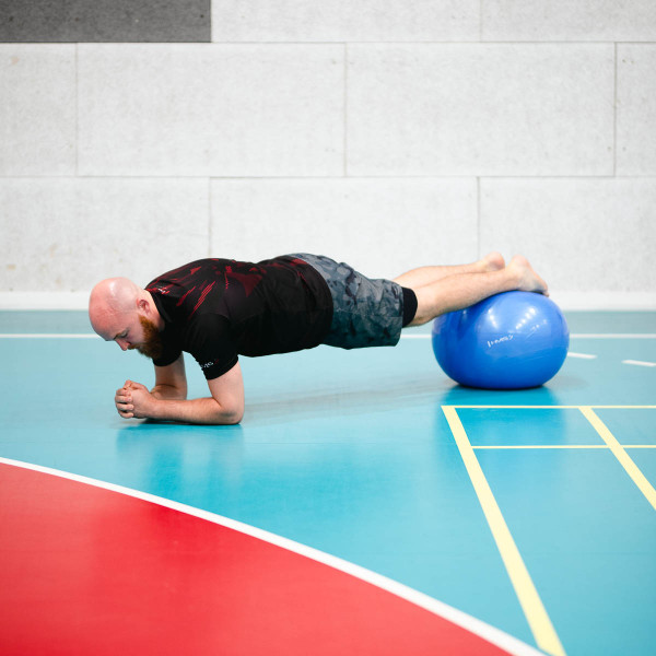 55CM BLUE GYMNASTIKBALL HMS