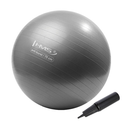 75CM GRAY ANTI-BURST GYMNASTIKBALL HMS