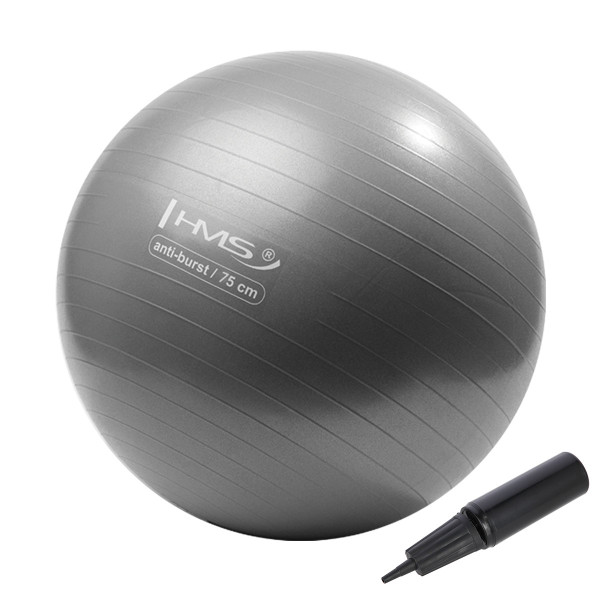 75CM GRAY ANTI-BURST GYMNASTIKBALL HMS