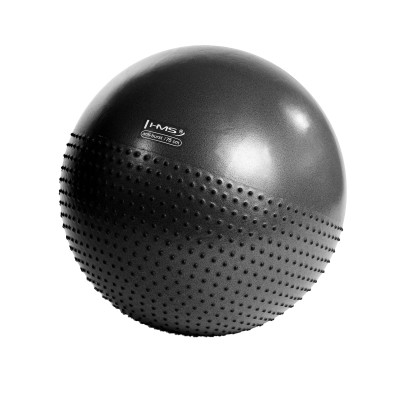 75CM BLACK GYMNASTIKBALL MIT MASSAGENOPPEN HMS
