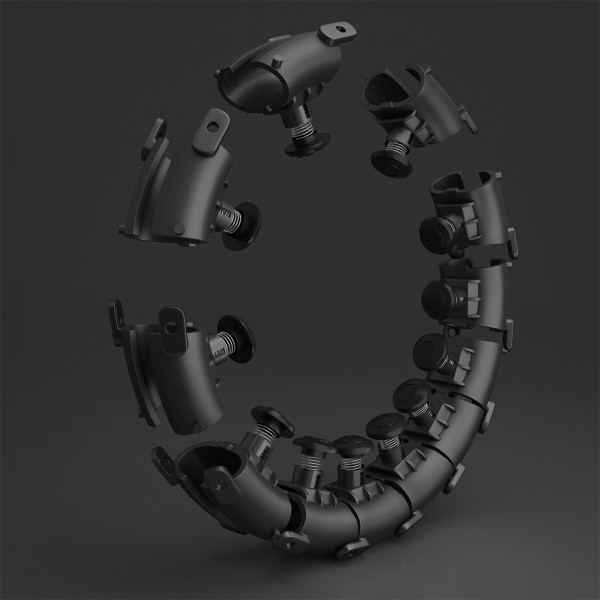 HHW12 HULA-HOOP-REIFEN PLUS SIZE BLACK MIT MASSAGENOPPEN UND ZÄHLER HMS + SLIMMING-GURT BR163 RED