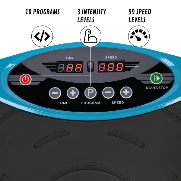 AZURE VIBRATIONSPLATTE MIT DER MATTE HMS