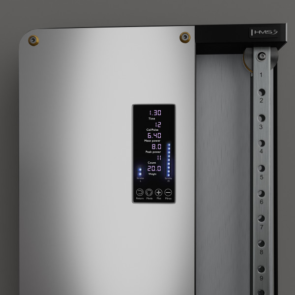 KRAFTSTATION MIT GEWICHTSBLOCK UND PNEUMATISCHEM WIDERSTAND COMMERCIAL HMS