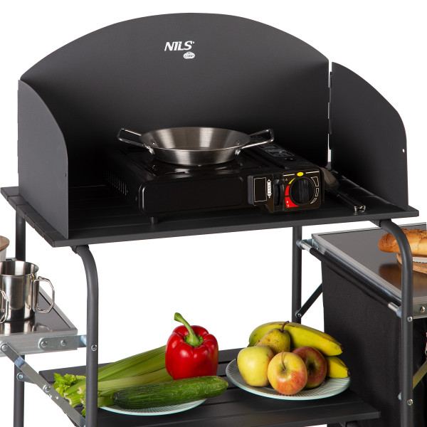 CAMPINGSCHRANK MIT WINDSCHUTZ NILS CAMP