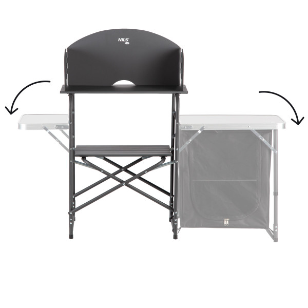 CAMPINGSCHRANK MIT WINDSCHUTZ NILS CAMP