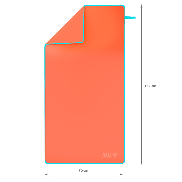 KORALLENROT MIKROFASERHANDTUCH 140X70 CM NILS