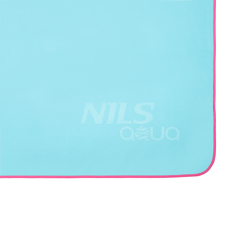 HELLBLAU MIKROFASERHANDTUCH 200x90 cm NILS AQUA