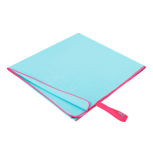 HELLBLAU MIKROFASERHANDTUCH 200x90 cm NILS AQUA