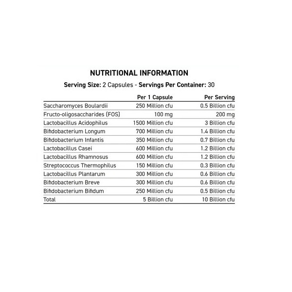 Applied Nutrition Probiotic Advanced Multi-Strain Formula 60 Kapseln