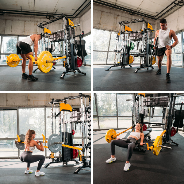 X MULTIFUNKTIONS-SMITH-MASCHINE MIT ZUBEHÖR HMS