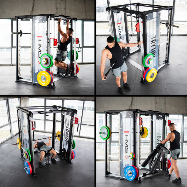 DOPPELZUG-MASCHINE MIT GEWICHTSSTAPEL COMMERCIAL HMS