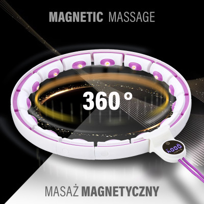 HOOP MAGNETISCH WHITE/VIOLET HHM17 MIT ZÄHLER HMS +...