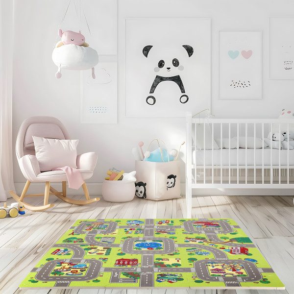 KINDERMATTE PUZZLE CARS 9 TEILE 90×90 CM NILS FUN