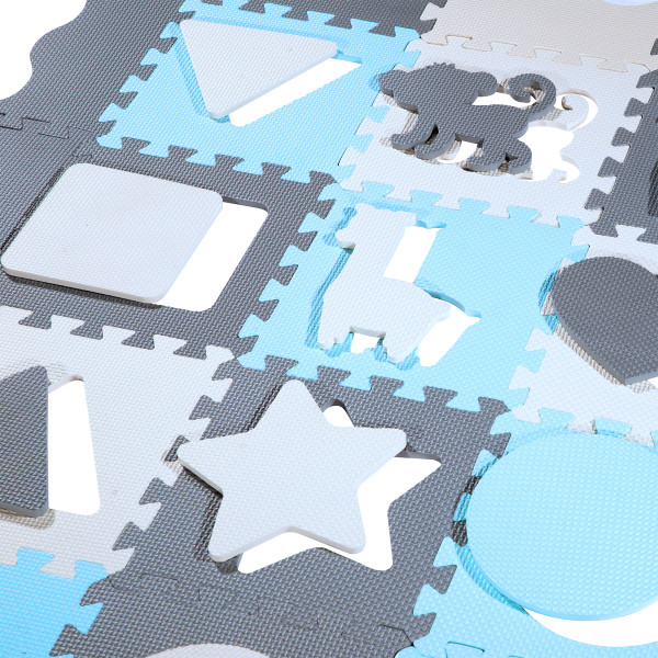 KINDERMATTE PUZZLE LAUFSTALL MINT 36 TEILE 140×140 CM NILS FUN