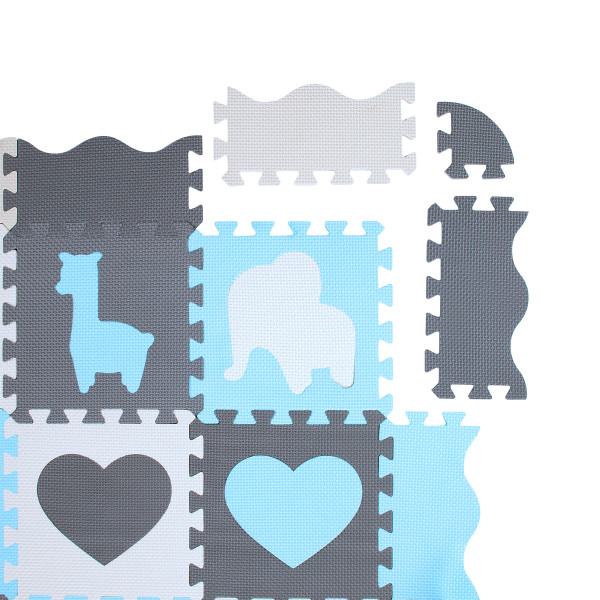 KINDERMATTE PUZZLE LAUFSTALL MINT 36 TEILE 140×140 CM NILS FUN