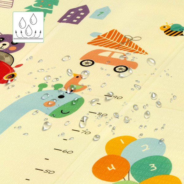 FALTMATTE FÜR KINDER ZOO 195×180 CM NILS FUN