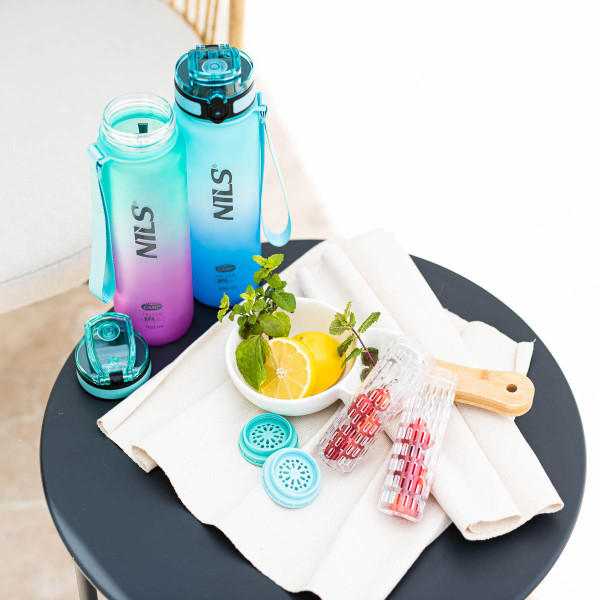 BLAU TRINKFLASCHE TRITAN NILS CAMP