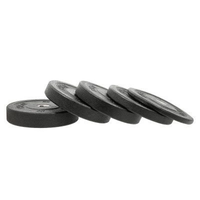 SCHWARZ OLYMPISCHE HANTELSCHEIBE BUMPER 25 KG HMS