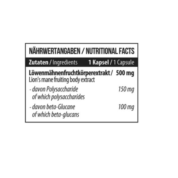 MST - Lion's Mane Mushroom 60 Kapseln