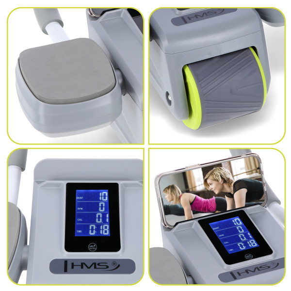 GRAY AUTOMATISCHES ABS-ROLLE MIT LCD UND USB-AUFLADUNG HMS