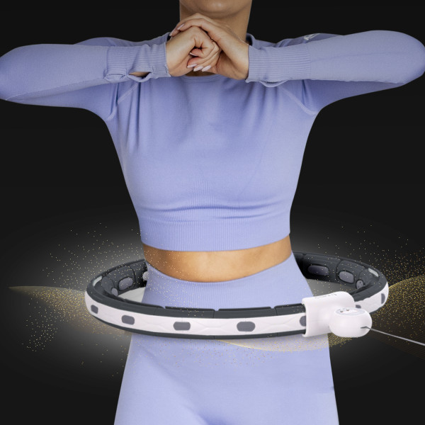 HULA HOOP SCHWARZ MIT MAGNET, GEWICHT UND ZÄHLER HMS
