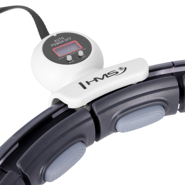 HULA HOOP SCHWARZ MIT MAGNET, GEWICHT UND ZÄHLER HMS