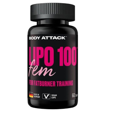 Body Attack Lipo100 Fem - 60 Kapseln