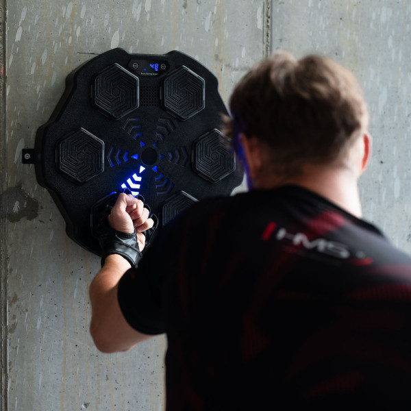 ELEKTRONISCHE BOXWAND BLUETOOTH MIT MUSIK UND HANDSCHUHEN HMS