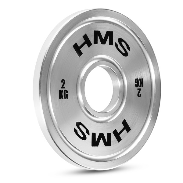 KALIBRIERTE OLYMPISCHE STAHLGEWICHTSSCHEIBE 2,0 KG HMS