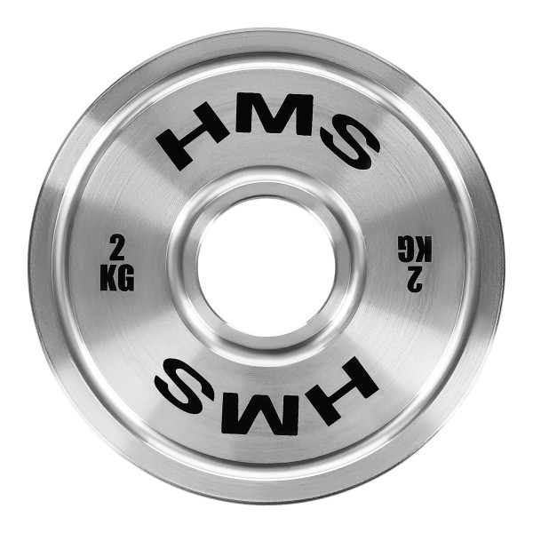 KALIBRIERTE OLYMPISCHE STAHLGEWICHTSSCHEIBE 2,0 KG HMS