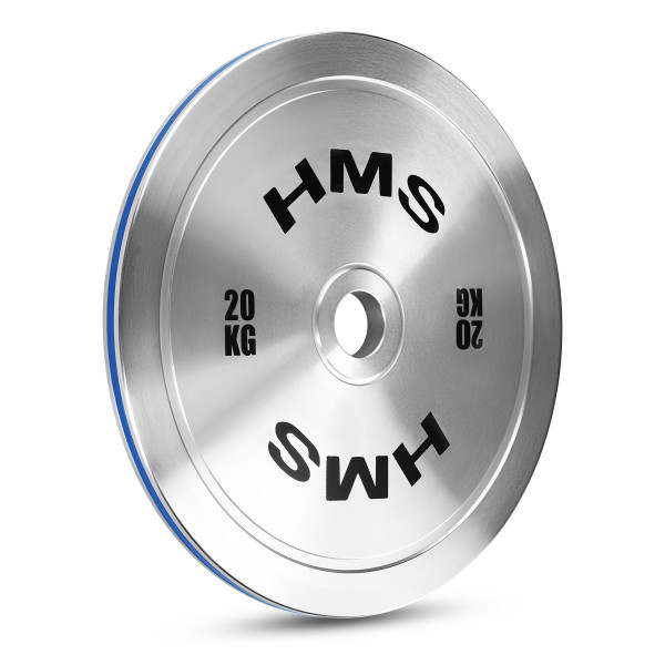 KALIBRIERTE OLYMPISCHE STAHLGEWICHTSSCHEIBE 20 KG HMS