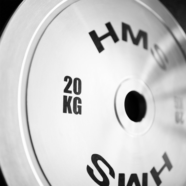 KALIBRIERTE OLYMPISCHE STAHLGEWICHTSSCHEIBE 20 KG HMS