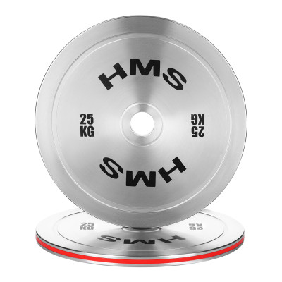 KALIBRIERTE OLYMPISCHE STAHLGEWICHTSSCHEIBE 25 KG HMS