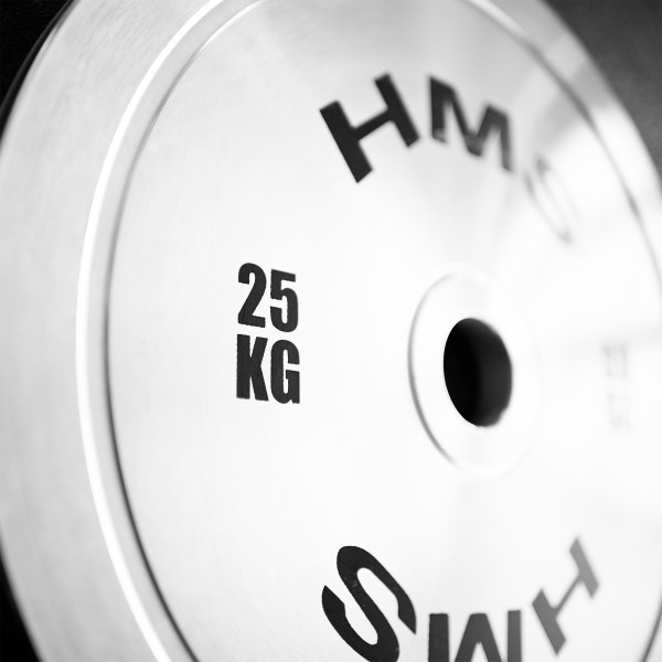 KALIBRIERTE OLYMPISCHE STAHLGEWICHTSSCHEIBE 25 KG HMS
