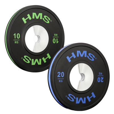 BUMPER OLYMPISCHE GEWICHTSSCHEIBE 10 KG HMS