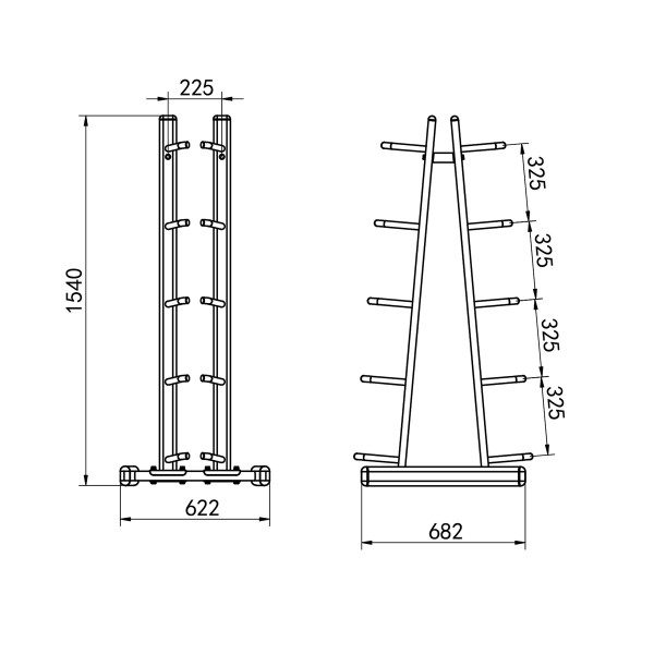 MEDIZINBALLSTÄNDER COMMERCIAL HMS