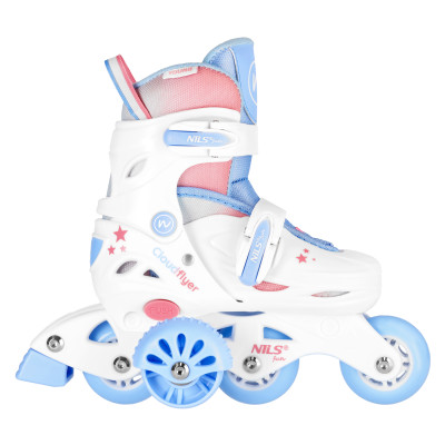 INLINE-SKATES 3-IN-1 THREE STEPS MIT ROLLERSKATES WEISS...